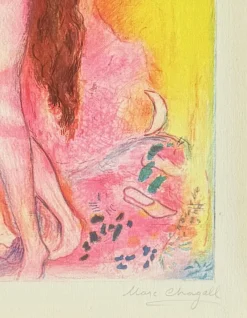 Online Pamono Marc Chagall, Disrobing Her with His Own Hand..., from Four Tales from the Arabian Nights, 1948, Lithograph