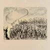 Pamono Marc Chagall, Exodus from Egypt, 1956, Etching and Watercolour> Prints & Multiples