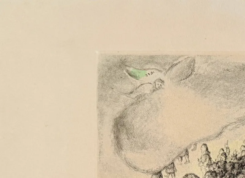 Pamono Marc Chagall, Exodus from Egypt, 1956, Etching and Watercolour> Prints & Multiples