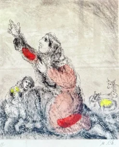 Pamono Marc Chagall, Hannah Praying to God, 1952, Lithograph> Abstraction
