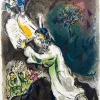 Clearance Pamono Marc Chagall, He gave him Two Tables of the Testimonie, even tables of stone, written with the finger of God, 1966, Lithograph