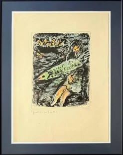 Pamono Marc Chagall, Jonah II, 1972, Lithograph