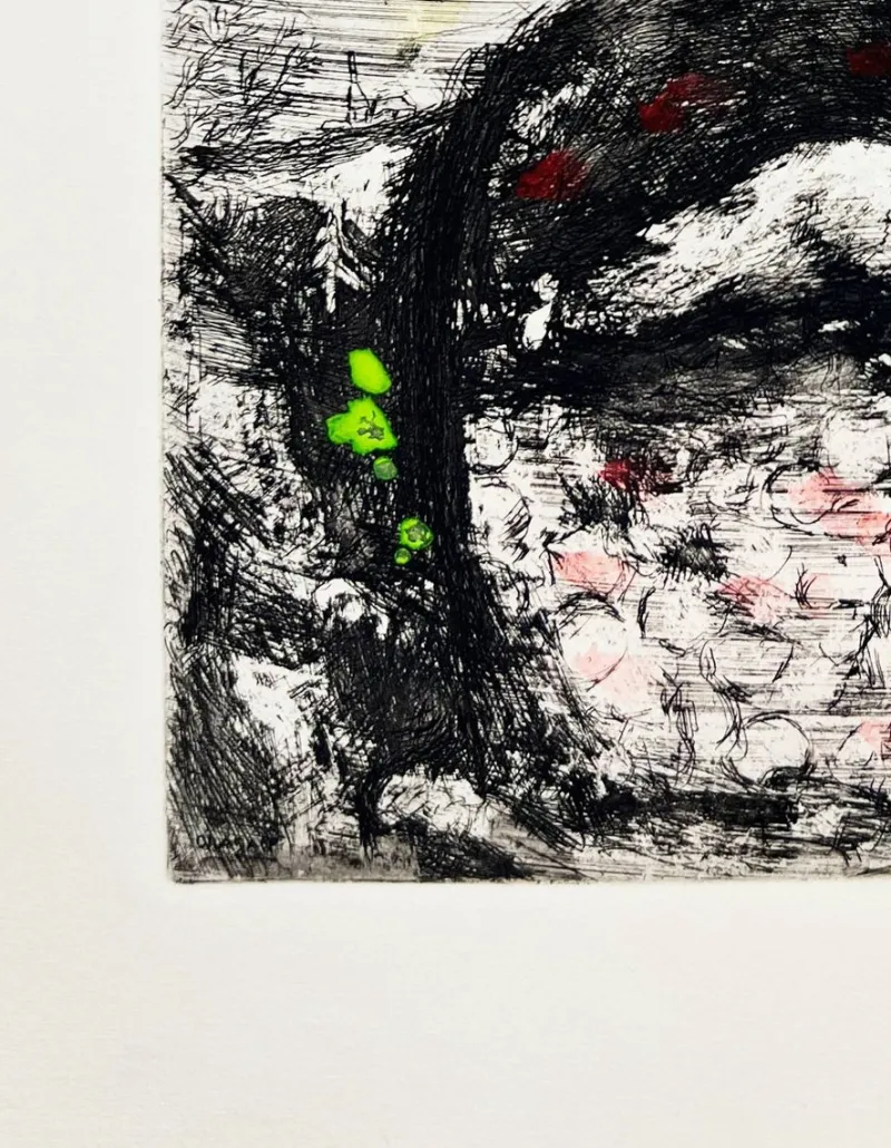Pamono Marc Chagall, La Fortune et le Jeune Enfant, 1954, Etching> Prints & Multiples