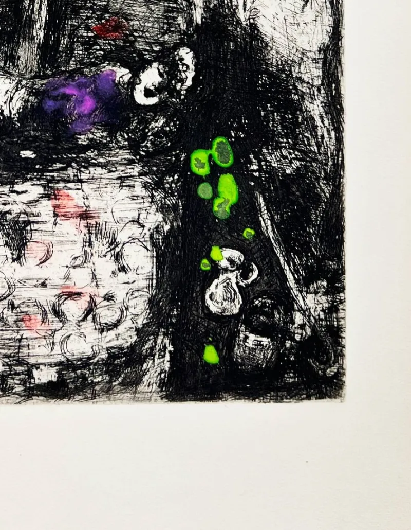 Pamono Marc Chagall, La Fortune et le Jeune Enfant, 1954, Etching> Prints & Multiples