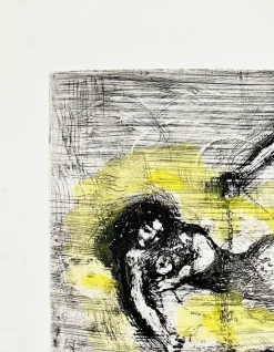 Pamono Marc Chagall, La Fortune et le Jeune Enfant, 1954, Etching><noscript><img width=