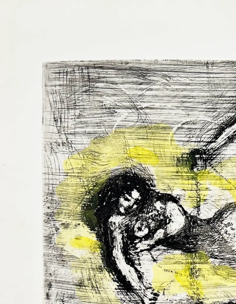 Pamono Marc Chagall, La Fortune et le Jeune Enfant, 1954, Etching> Prints & Multiples