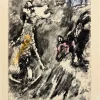 Pamono Marc Chagall, La Lice et sa compagne, 1954, Etching> Prints & Multiples