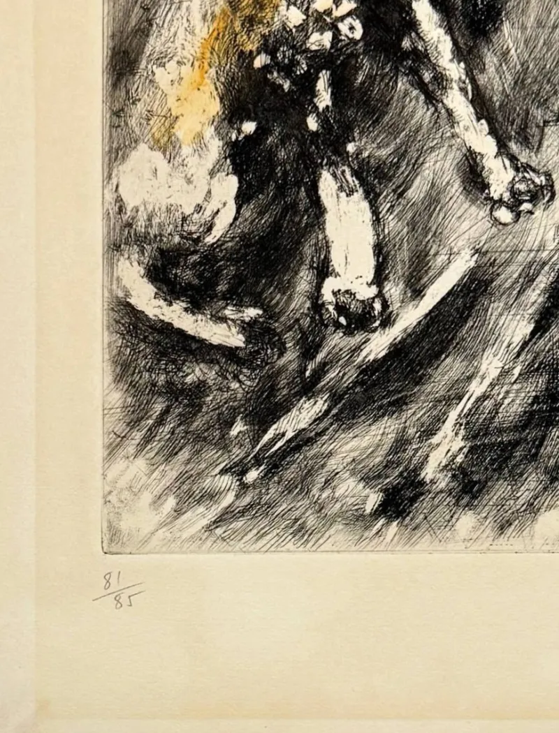 Pamono Marc Chagall, La Lice et sa compagne, 1954, Etching> Prints & Multiples