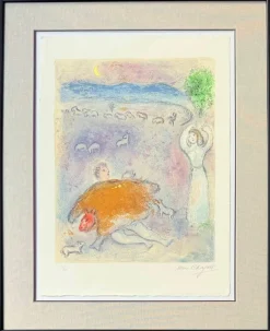 Pamono Marc Chagall, La Ruse de Dorcon from Daphnis et Chloé, 1961, Lithograph