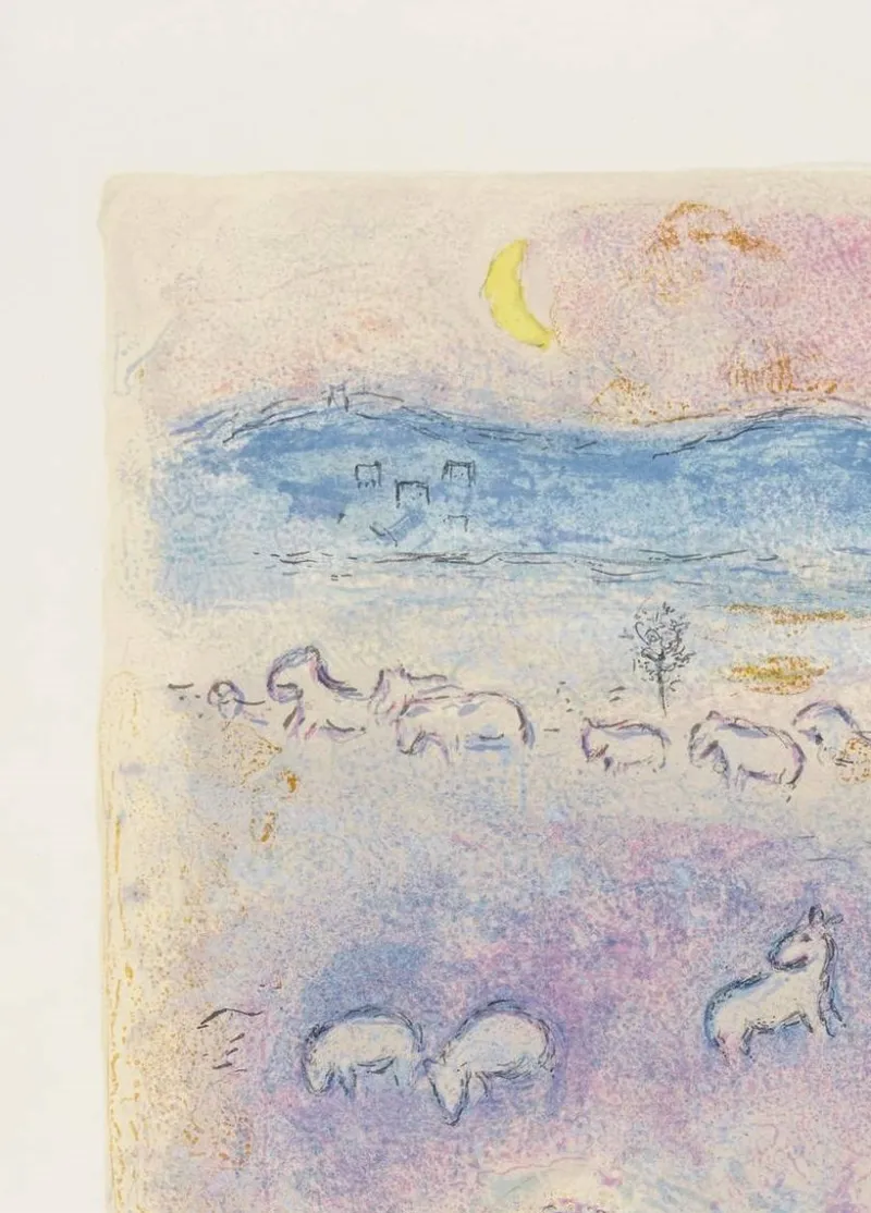 Pamono Marc Chagall, La Ruse de Dorcon from Daphnis et Chloé, 1961, Lithograph
