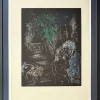 Pamono Marc Chagall, L'Arbre Vert aux Amoureux, 1980, Lithograph