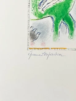 Pamono Marc Chagall, Le Cheval Vert, 1973, Lithograph><noscript><img width=