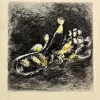 Pamono Marc Chagall, Le lion et le moucheron, 1954, Etching