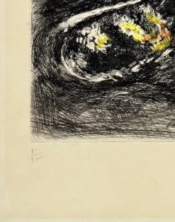 Pamono Marc Chagall, Le lion et le moucheron, 1954, Etching