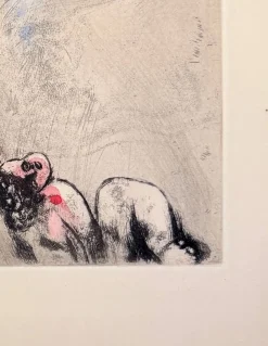 Pamono Marc Chagall, Les Grenouilles qui demandent un Roi, 1954, Etching><noscript><img width=