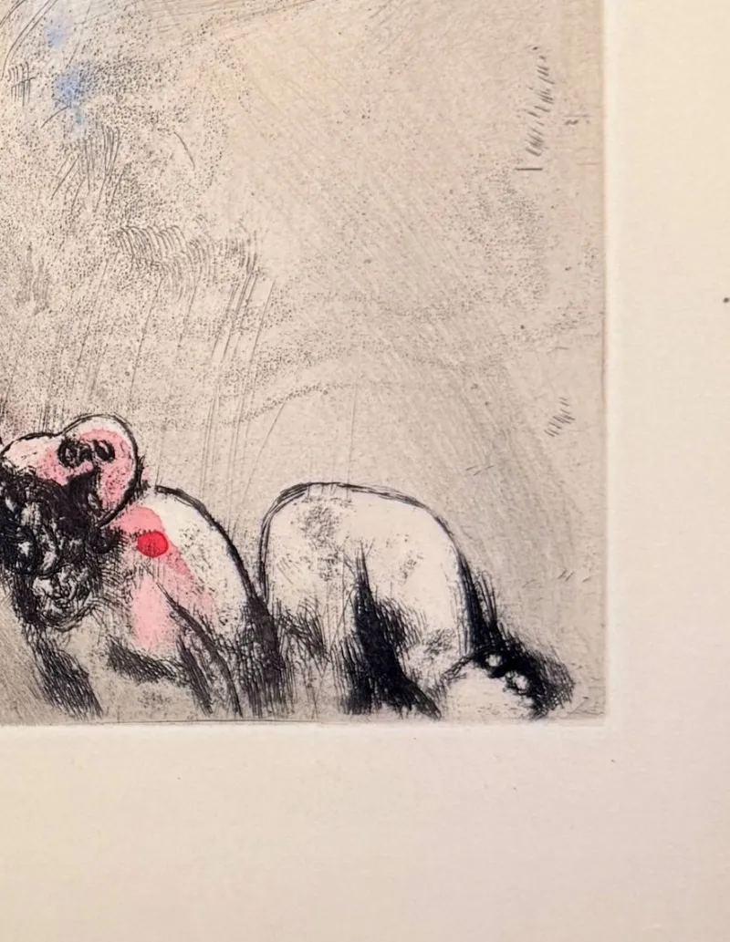 Pamono Marc Chagall, Les Grenouilles qui demandent un Roi, 1954, Etching> Prints & Multiples