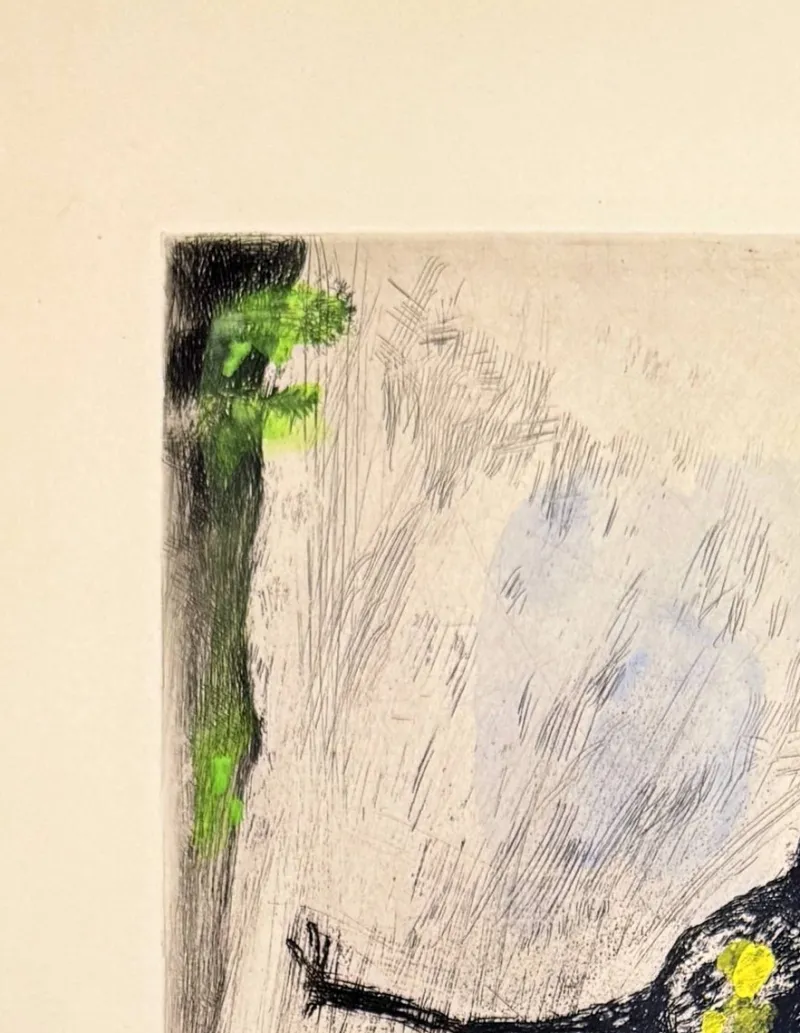 Pamono Marc Chagall, Les Grenouilles qui demandent un Roi, 1954, Etching> Prints & Multiples