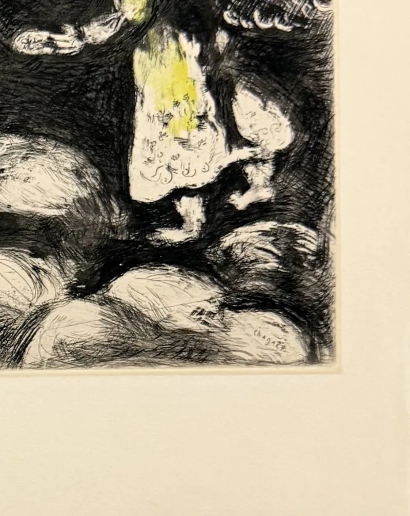 Pamono Marc Chagall, L'Ivrogne et sa Femme, 1954, Etching> Prints & Multiples