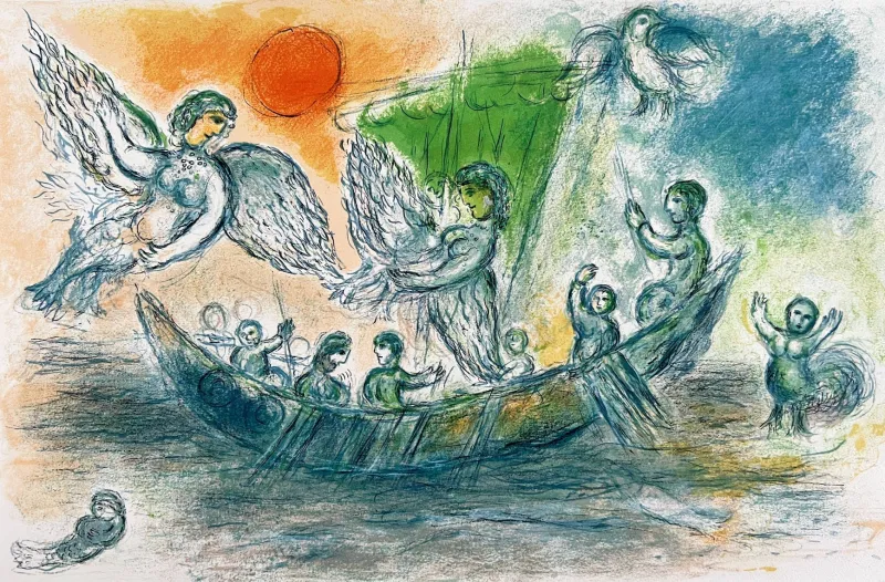 Discount Pamono Marc Chagall, L'Odyssée, Planche XIX, 1974, Lithograph