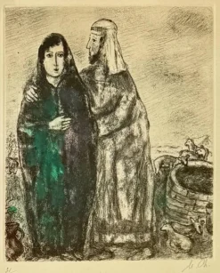Discount Pamono Marc Chagall, Meeting of Jacob and Rachel at the Well, 1952, Lithograph