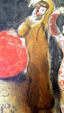 New Pamono Marc Chagall, Meeting of Ruth and Boaz, 1960, Original Lithograph
