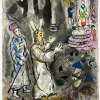 Outlet Pamono Marc Chagall, Moses and Aaron with Pharaoh, 1966, Lithograph