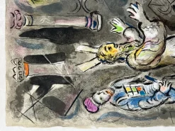 Outlet Pamono Marc Chagall, Moses and Aaron with Pharaoh, 1966, Lithograph