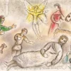 New Pamono Marc Chagall, Peace Regained from Odyssey, 1989, Lithograph