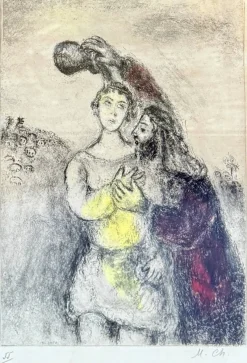 Discount Pamono Marc Chagall, The Anointing of Saul, 1952, Lithograph