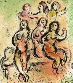 Pamono Marc Chagall, The Island of Aeolus from Odyssey, 1989, Lithograph> Surrealist