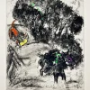 Pamono Marc Chagall, The Lion Go Hunting and the Donkey, 1954, Etching> Prints & Multiples