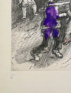 Pamono Marc Chagall, The Miller, His Son, and the Donkey, 1954, Etching> Prints & Multiples