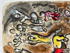 Pamono Marc Chagall, Then all the people pluckt from themselves the golden eare-rings..., 1966, Lithograph><noscript><img width=