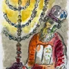 Pamono Marc Chagall, Thou shalt also anoint Aaron and his sonnes, and shalt consecrate them..., 1966, Lithograph> Abstraction|Prints & Multiples