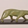 Pamono Marcel Leducq, Art Deco Panther, Antimony> Art Deco|Sculpture