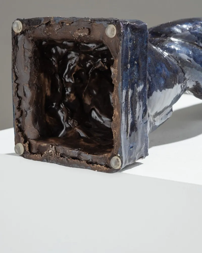Pamono Marcel Wolfers, Mermaid Sculpture, 1920s-1940s, Blue Ceramic> Sculpture