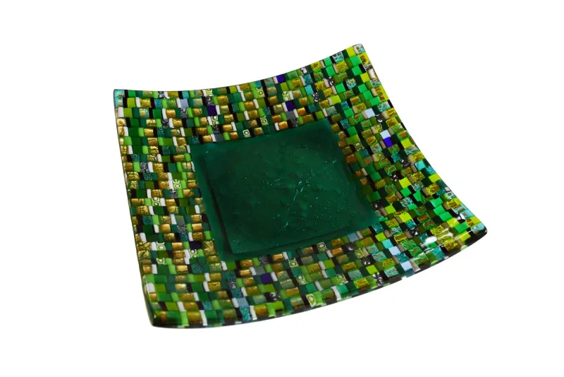 Online Pamono Marea Q25 Murano Glass Plate by Stefano Birello for VéVé Glass