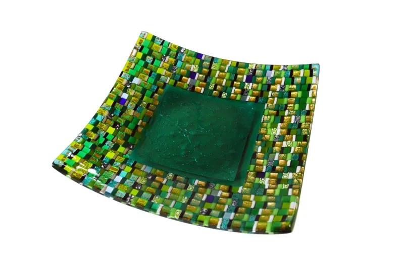 Online Pamono Marea Q25 Murano Glass Plate by Stefano Birello for VéVé Glass
