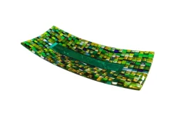 Pamono Marea R30 Murano Glass Plate by Stefano Birello for VéVé Glass> Decorative Plates