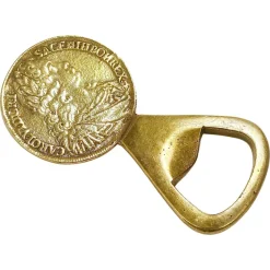 Discount Pamono Maria Theresia Coin Bottle Opener in Brass attributed to Carl Auböck, Austria, 1950s