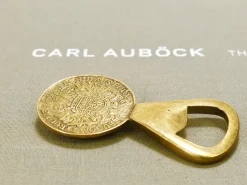 Discount Pamono Maria Theresia Coin Bottle Opener in Brass attributed to Carl Auböck, Austria, 1950s