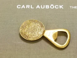 Discount Pamono Maria Theresia Coin Bottle Opener in Brass attributed to Carl Auböck, Austria, 1950s