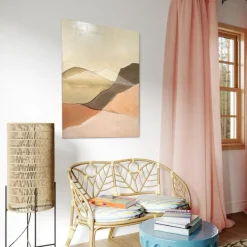 Pamono Marilina Marchica, Geometric Landscape, Original Oil Painting><noscript><img width=
