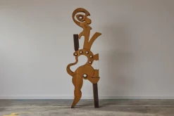 Pamono Mario Giovanetti, The Electronic Man, 1970, Metal & Oak> Sculpture
