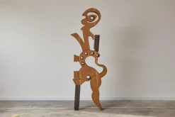 Pamono Mario Giovanetti, The Electronic Man, 1970, Metal & Oak><noscript><img width=