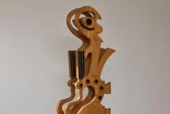 Pamono Mario Giovanetti, The Electronic Man, 1970, Metal & Oak><noscript><img width=