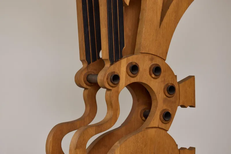 Pamono Mario Giovanetti, The Electronic Man, 1970, Metal & Oak> Sculpture