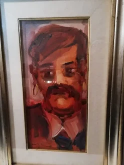 Pamono Mario Vergani, Portrait of a Gypsy, 1970s, Oil on Canvas