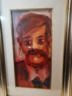 Pamono Mario Vergani, Portrait of a Gypsy, 1970s, Oil on Canvas