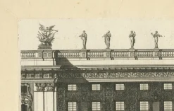 Pamono Marot, Louvre Grande Galerie Façade Illustration, 1670, Print> Contemporary|Prints & Multiples